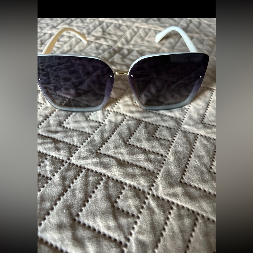 Stylish Black and White Sunglasses